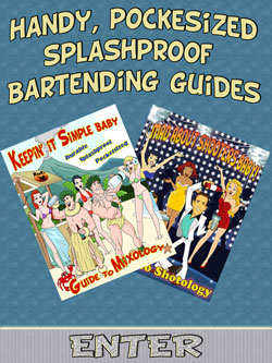handy pocketsized splashproof bartending guides